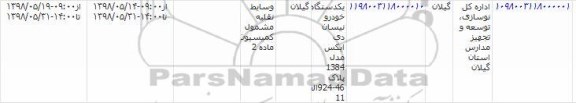مزایده  یک دستگاه خودرو نیسان دی ایکس