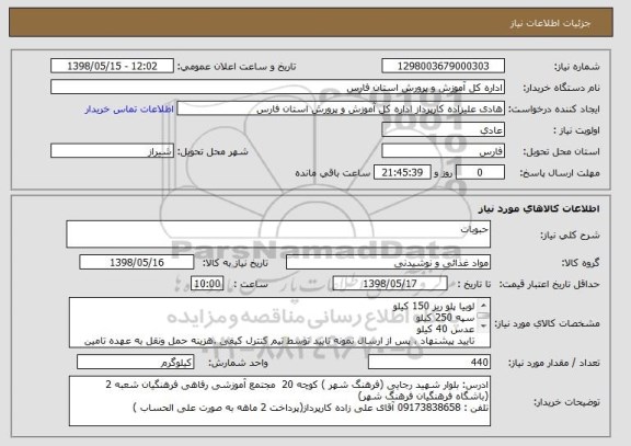 استعلام حبوبات 