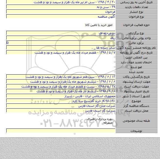 K-۹۸-۱۹۱- خرید گازسنج سه کاره