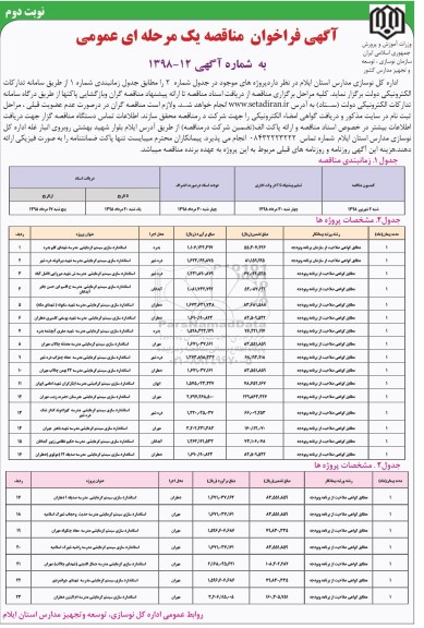 مناقصه, مناقصه استانداردسازی سیستم گرمایشی 
