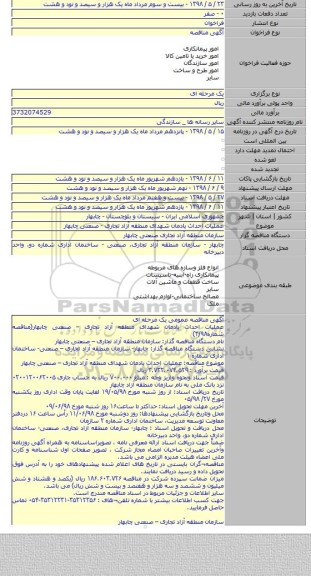 عملیات احداث یادمان شهدای منطقه آزاد تجاری - صنعتی چابهار