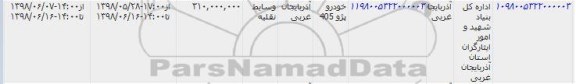 مزایده ، مزایده خودرو پژو 405