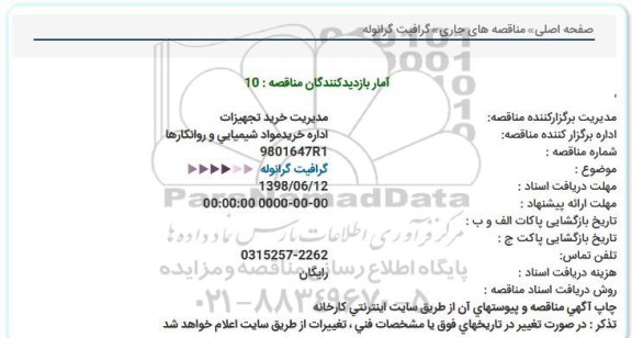 استعلام ، استعلام گرافیت گرانوله