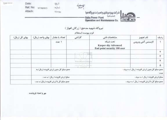 استعلام , استعلام لایسنس آنتی ویروس 