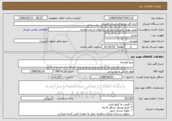 استعلام برنج تایلندی
