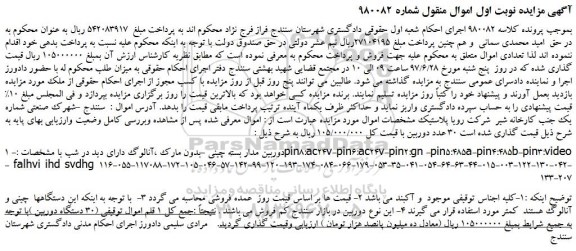 مزایده، مزایده فروش دوربین مدار بسته چینی 