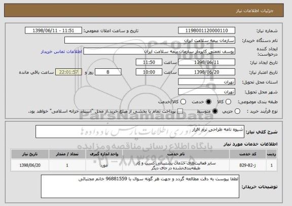 استعلام شیوه نامه طراحی نرم افزار