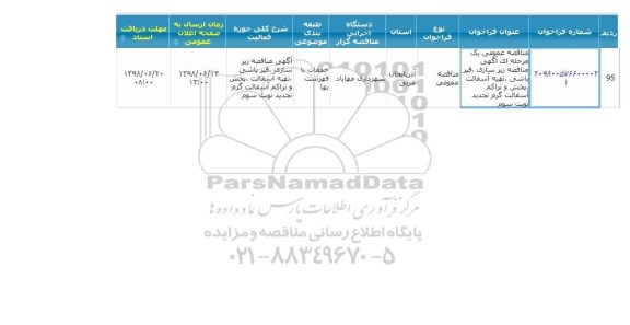 مناقصه ، مناقصه  زیرسازی قیر پاشی تهیه آسفالت و پخش