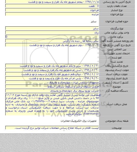 فروش سکوی ترانس و سکوی سرکابل اسقاط