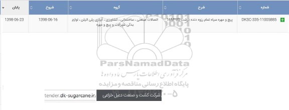 استعلام , استعلام پیچ و مهره 