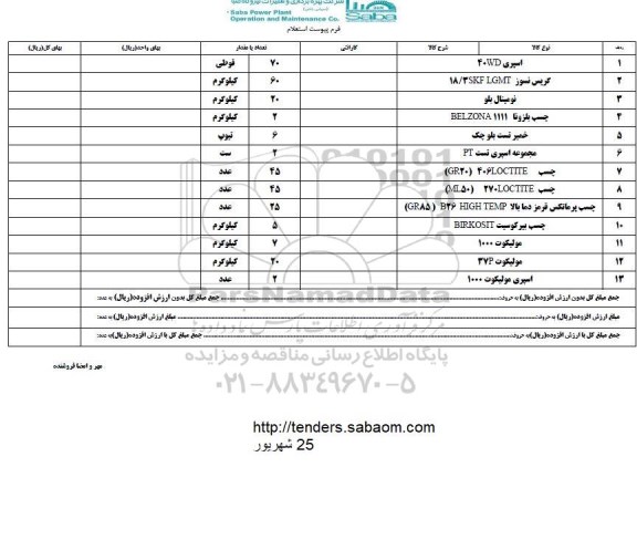 استعلام, استعلام اسپری 40wdو....