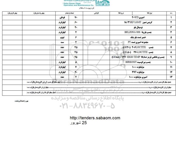 استعلام, استعلام اسپری 40wdو....