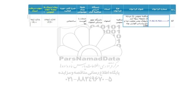 فراخوان مناقصه عمومی , مناقصه محوطه سوله انبار