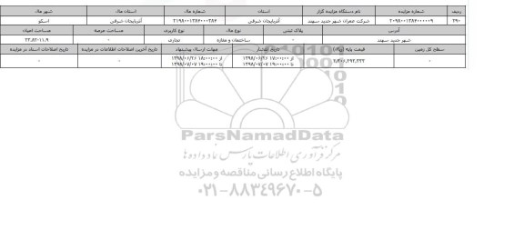 مزایده ، مزایده ساختمان و مغازه و تجاری 23.82