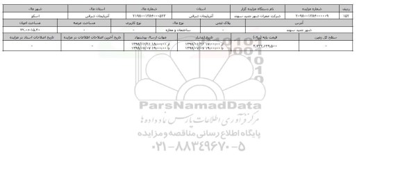 مزایده ، مزایده ساختمان و مغازه 32.06