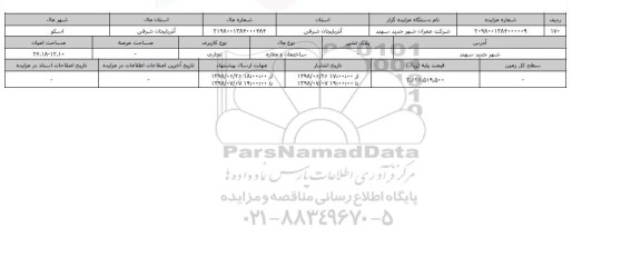 مزایده ، مزایده ساختمان و مغازه و تجاری 24.18