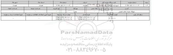 مزایده ، مزایده زمین