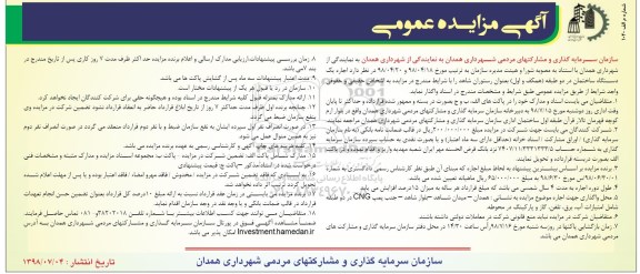 آگهی مزایده ،مزایده  اجاره یک دستگاه ساختمان 