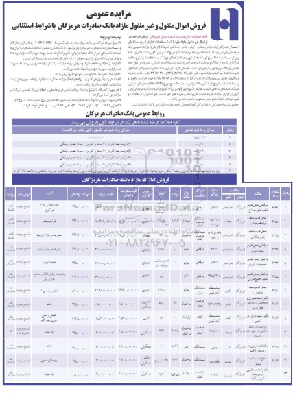 آگهی مزایده ،مزایده فروش اموال منقول و غیر منقول مازاد کاربری تجاری و اداری 