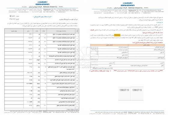 استعلام، استعلام تهیه، حمل و اجرای لوله فولادی مانیسمان و...