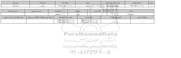 مزایده ، مزایده  زمین مسکونی 