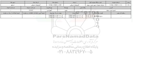 مزایده ،مزایده زمین آموزشی
