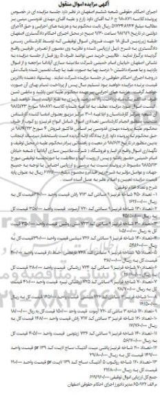 مزایده ، مزایده 450 شاخه قرنیز