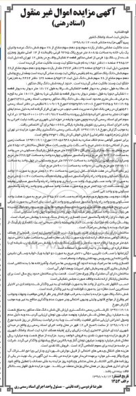مزایده ،مزایده یازده سهم و دو دهم سهم مشاع 808.5 متر