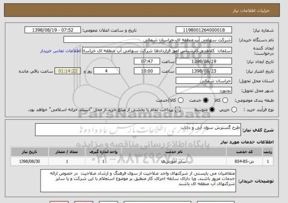 استعلام طرح گسترش سواد آبی و داناب