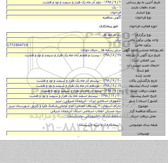 اجرای آسفالت ۴ روستای آغداش،آغاج آوغلی،شادباد علیا و کنزیق شهرستان تبریز