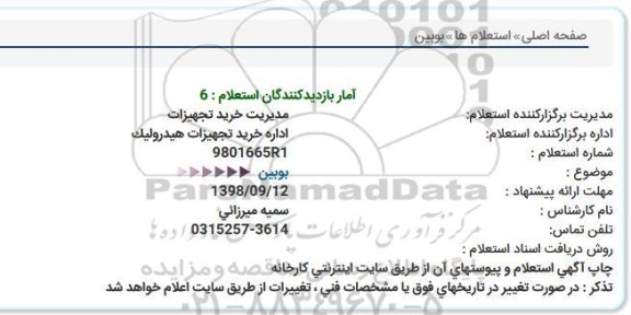 استعلام, ااستعلام بوبین 