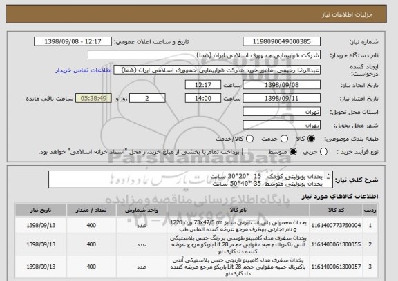 استعلام یخدان یونولیتی کوچک   15  *20*30 سانت
یخدان یونولیتی متوسط  35 *40*50 سانت
یخدان یونولیتی بزرگ    40*42*60 سانت