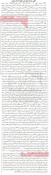 مزایده مزایده یکباب ساختمان تحت پلاک ثبتی 235 فرعی 
