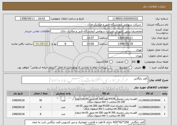 استعلام کمد بایگانی 