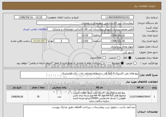 استعلام پیچ های پلی اکسیال 5.5و6.5در سایزهای مختلف..نات...راد..کراسلینک
