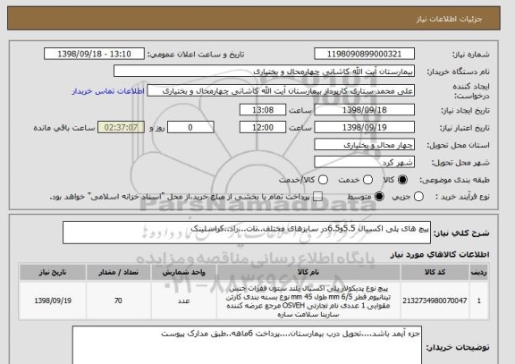 استعلام پیچ های پلی اکسیال 5.5و6.5در سایزهای مختلف..نات...راد..کراسلینک