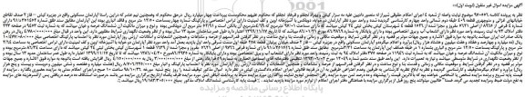 مزایده، مزایده فروش آپارتمان مسکونی 