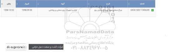 استعلام چراغ صنعتی سوله ای