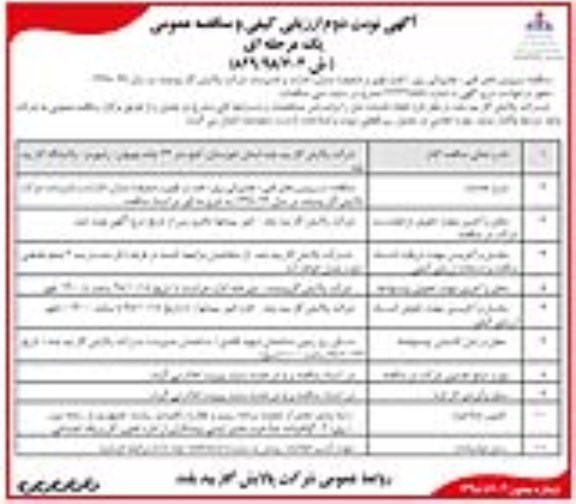 مناقصه ، مناقصه سرویس های فنی، تعمیراتی برق (فشار قوی و ضعیف) منازل، ادارات و تاسیسات