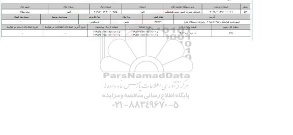 مزایده مزایده زمین مسکونی پلاک ثبتی 42713