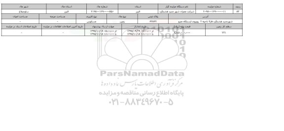 مزایده مزایده زمین مسکونی پلاک ثبتی 42742