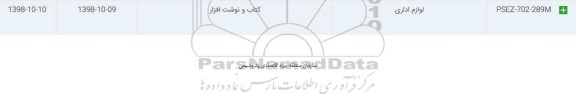 استعلام، استعلام ​لوازم اداری