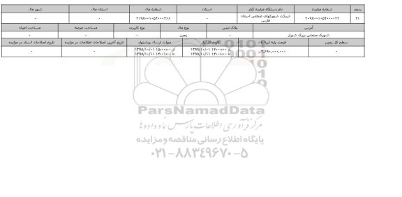 مزایده مزایده زمین