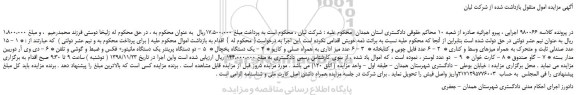 مزایده، مزایده فروش صندلی ثابت و متحرک به همراه میزهای وسط و کناری و... 