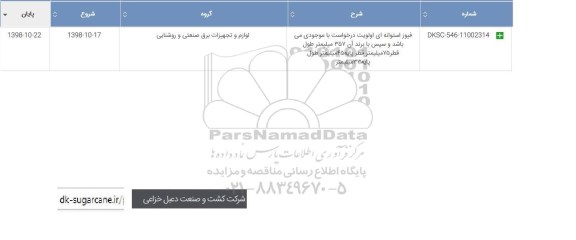 استعلام،استعلام فیوز استوانه ای 