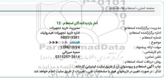 استعلام ،استعلام افشانک 