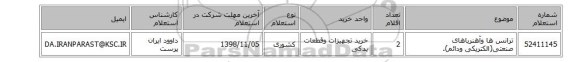 ترانس ها وآهنرباهای صنعتی(الکتریکی ودائم).