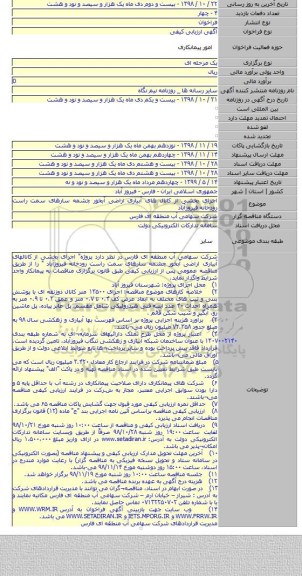 اجرای بخشی از کانال های آبیاری اراضی آبخور چشمه سارهای سمت راست رودخانه فیروزآباد