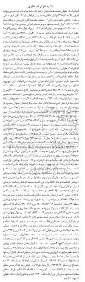 مزایده ,  مزایده ششدانگ پلاک ثبتی 3003 فرعی بر 452 اصلی 