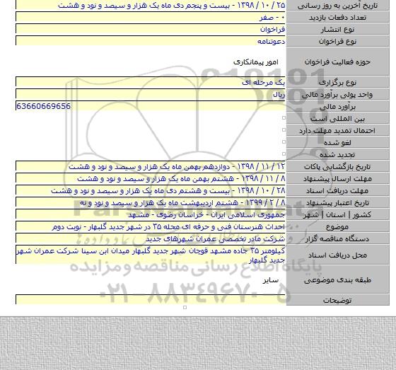 احداث هنرستان فنی و حرفه ای محله ۳۵ در شهر جدید گلبهار - نوبت دوم